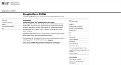 Desktop Screenshot of blogs.fhnw.ch